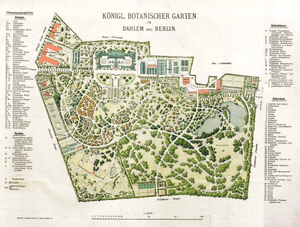 Botanischer Garten Berlin Karte