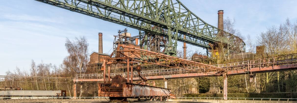 Industrieanlage im Landschaftspark Duisburg-Nord im Ruhrgebiet