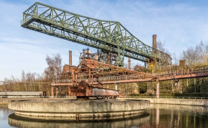 Industrieanlage im Landschaftspark Duisburg-Nord im Ruhrgebiet